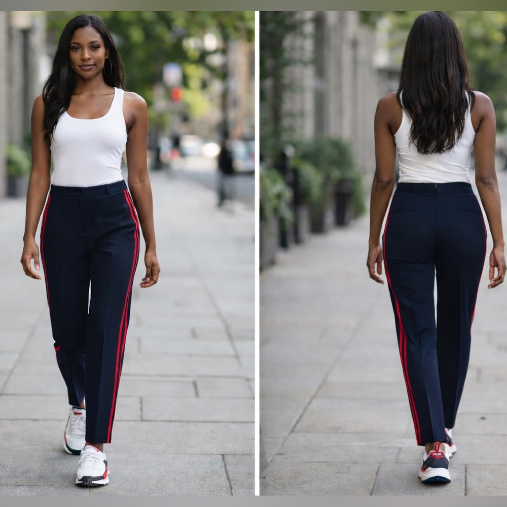 Banana Republic Navy with Red Stripes Joggers- size 6P